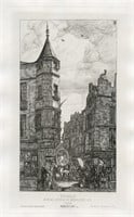 Charles Meryon original etching "Tourelle Rue de L