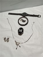 Silver and silver plated vintage jewelry