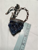 large blue crystal necklace