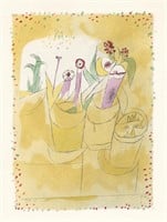 Paul Klee pochoir "Flower Table"