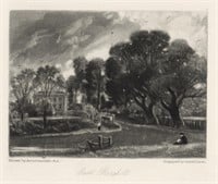 John Constable mezzotint "East Bergholt"