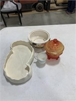 Candy dish tea cup bowl knickknack tray