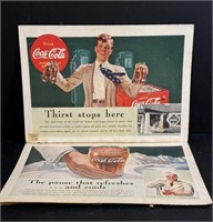 Two Vintage Coke Ads