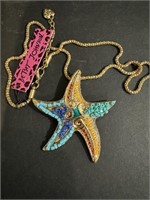 Betty Johnson Starfish Necklace
