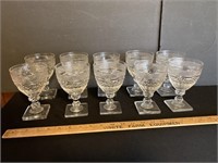 10 Crystal glasses