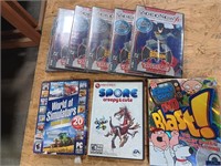 PC games,Batman (6 copies),World of Simulators