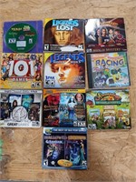 PC games, several different games on each disc.