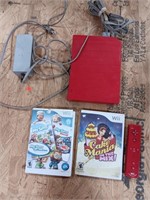 Wii (untested) control,  adaptors,  2 games-'My