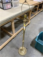 4 ft tall gold lamp 
2 ft tall cream color lamp