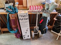 Ladies golf clubs & carts