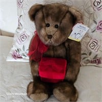GUND Plush Teddy Bear Red Velvet Gift Box & Tags
