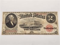 1917 $2 Large Size Note Red Seal