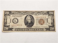 1934A $20 Hawaii Federal Reserve Note