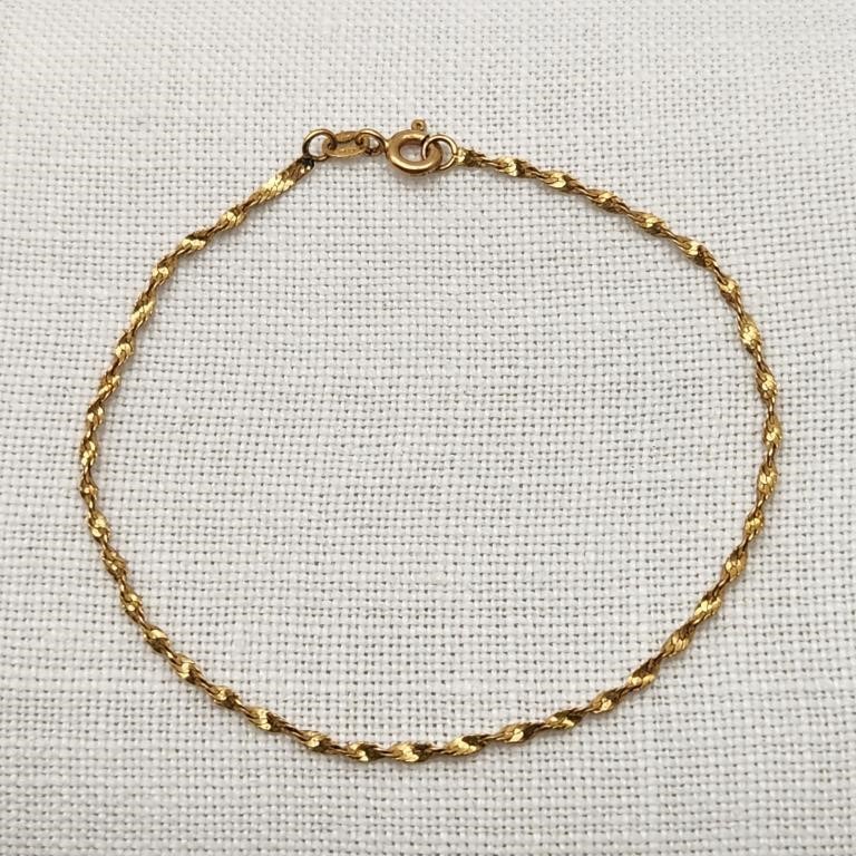 14K Gold 7" Bracelet