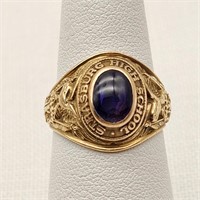 10K 1956 Strasburg HS Ring Sapphire