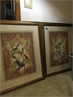 Aviary  prints, 34 inches tall by 28 inches wide