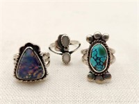 Native American Silver Rings (3)