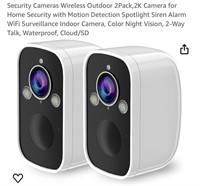 Security Cameras Wireless Outdoor 2Pack