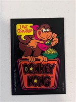 1982 Nintendo Donkey Kong Sticker I Eat Quarters