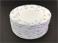 13 Noritake French Charm Pattern Plates