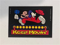 1982 Nintendo Donkey Kong Sticker Keep Moving