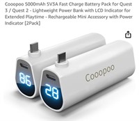 Cooopoo 5000mAh 5V3A Fast Charge Battery Pack