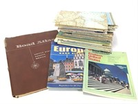 Large Lot of Misc. Maps, Road Atlas & More