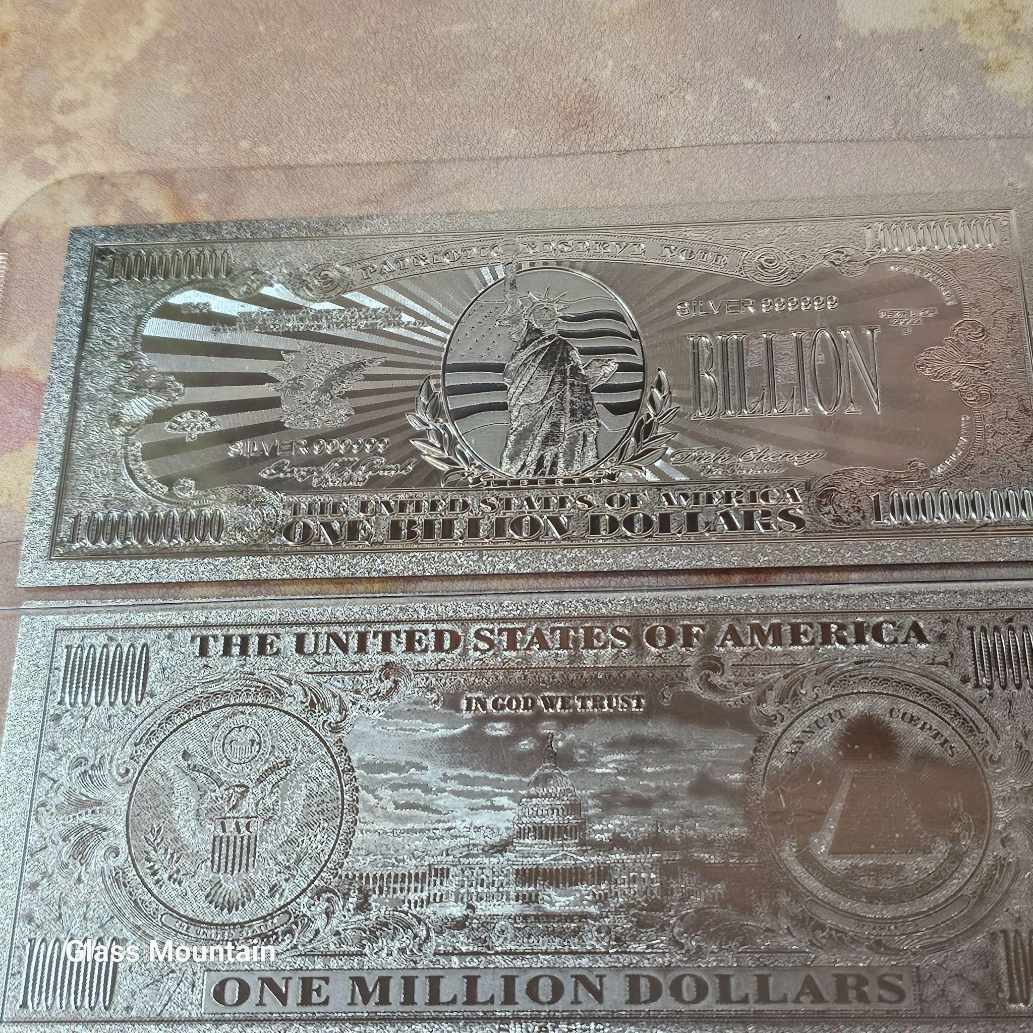 One Million Dollar Bill Fantasy Banknotes Lot of 5