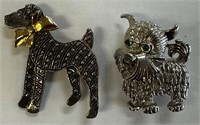 Pair Of 2” Cute Dog Pins