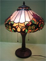 20" Tiffany Style Double Bulb Table Lamp