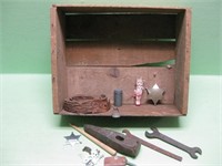 Wood Crate, Wrenches, Hammer Head & More