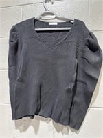 Women’s Casual  Puff Sleeves Knitted sweater,XL