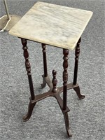 Stone/Marble Top Plant Stand 12” x 12” x 28.25”