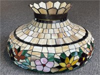 Stained Glass Light Fixture 23.5" x 14.5"