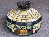 Stained Glass Light Fixture 21” x 15”