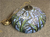 Stained Glass Light Fixture 21” x 10”