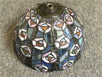 Stained Glass Light Fixture Shade 12” x 7”