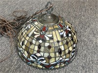 Stained Glass Light Fixture 12” x 9.5”