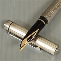 Sheaffer U.S.A. sterling silver fountain pen with