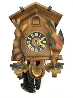 Small German Cuckoo Clock 9” - 4.5” Weights