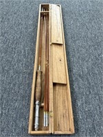 Vintage Sakura Fishing Rod in Wood Box 
- Rod is