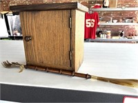 Wood Box and Backscratcher 
- box is 10” x 7” x