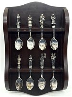 (8) Reed & Barton A Christmas Carol Spoons in Wood