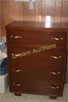 4 Drawer Wooden Dresser - Located in Basement
