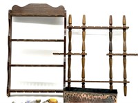 Wood Spoon Racks 18” x 16.5” and Smaller, Copper
