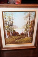 Framed Oil on Canvas 13x11