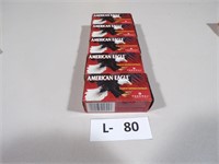 5 BOXES OF AMERICAN EAGLE .22 CAL LONG RIFLE CART.