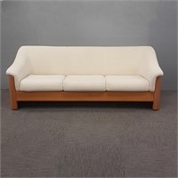 Danish teak upholstered sofa attributed to Michael