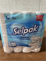 Lot of 32 Rolls Selpak Comfort Toilet Paper brand