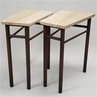 Pair of Edward Wormley for Dunbar end tables with